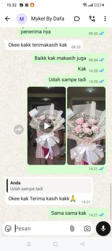 Testimonial Buket Bunga cahayamekar