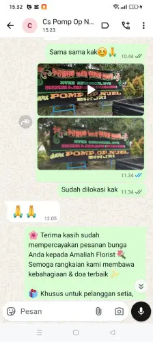 Testimonial Papan Bunga cahayamekar