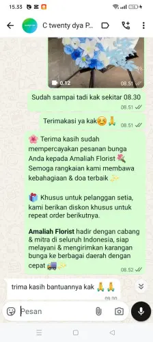 Testimonial Standing Flower cahayamekar