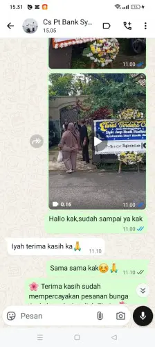 Testimonial Papan Bunga cahayamekar